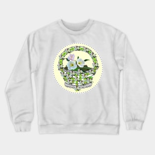 Abound in Hope Flower Basket (Playful Art) Crewneck Sweatshirt